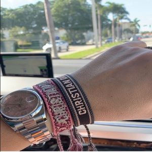 Pink Dior Friendship Bracelet